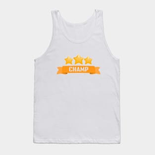 3 star Champ Tank Top